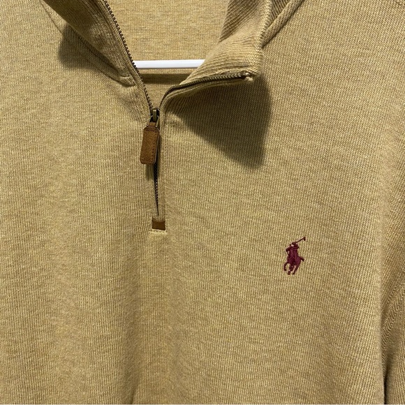 Polo Ralph Lauren Men Size XL Sweater Estate Rib Cotton Quarter 1/4 Zip Pullover - Picture 6 of 7